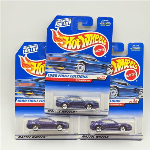 Hot Wheels 99 Mustang lot of 3
