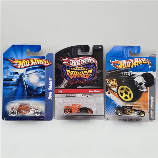 Hot Wheels Boneshaker lot of 3