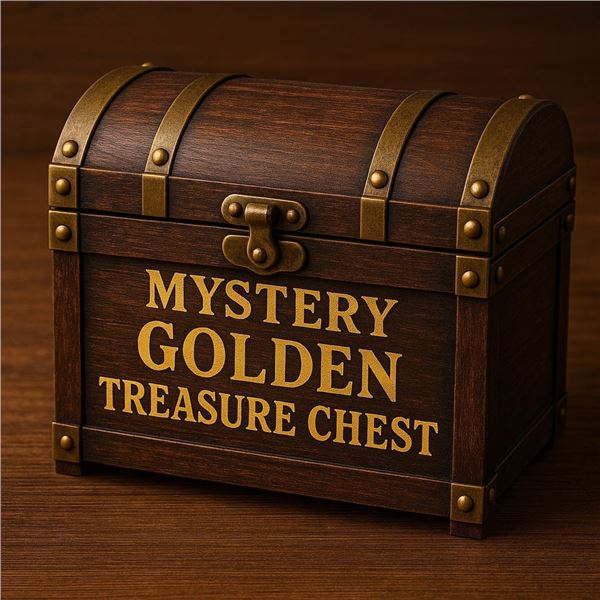 Mystery Treasure Chest of GOLDEN Notes, Medallions