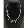 Image 2 : Triple Strand Silver Choker Necklace