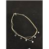 Image 3 : Triple Strand Silver Choker Necklace