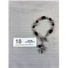 Image 1 : Vintage Silver w/ Gem Stone Beads Bracelet