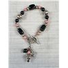 Image 2 : Vintage Silver w/ Gem Stone Beads Bracelet