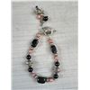 Image 3 : Vintage Silver w/ Gem Stone Beads Bracelet