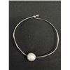 Image 2 : Silver w/ Large Pearl Bangle