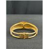 Image 2 : Vintage Gold w/ Enamel Hinged Bangle