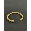 Image 3 : Nice 18K Gold Plated Twisted Design Open Cuff Bangle