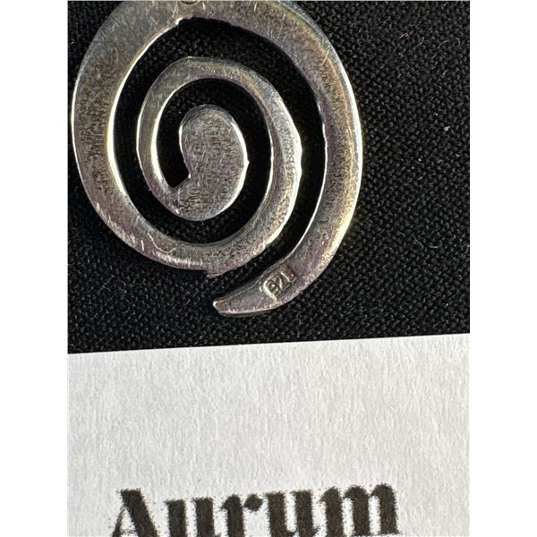 Pair of Sterling Silver Earrings Marked 925