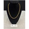 Image 1 : Beautiful Vintage Gold Links Necklace, 18" Length
