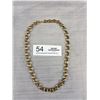 Image 2 : Beautiful Vintage Gold Links Necklace, 18" Length