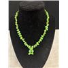 Image 2 : Lovely Vintage Green Stones Necklace