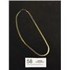 Image 2 : Lovely Gold Tone Flat Chain Choker Necklace