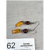 Image 3 : Pair of Vintage Butterscotch Amber Dangle Earrings
