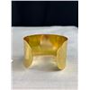 Image 2 : Vintage Gold Plated Roman Open Cuff Bangle
