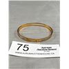 Image 1 : Vintage Hand Crafted Gold Plated + Silver Bangle