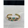 Image 2 : Vintage Rhinestones Ring + Open Cuff Bangle