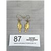 Image 1 : Gold Over Sterling Silver Pair of Earrings