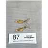 Image 2 : Gold Over Sterling Silver Pair of Earrings