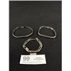 Image 1 : 3 Stainless Steel Bracelets - Nice Quality