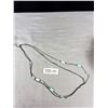 Image 3 : Beautiful Double Strand Chain Necklace w/Inset Enamel