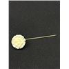 Image 3 : Vintage Carved Roses Earrings and Lapel Pin