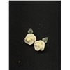 Image 4 : Vintage Carved Roses Earrings and Lapel Pin
