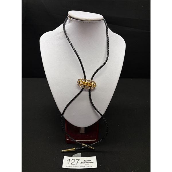 Vintage Bolo Tie w/ Decorative Slide