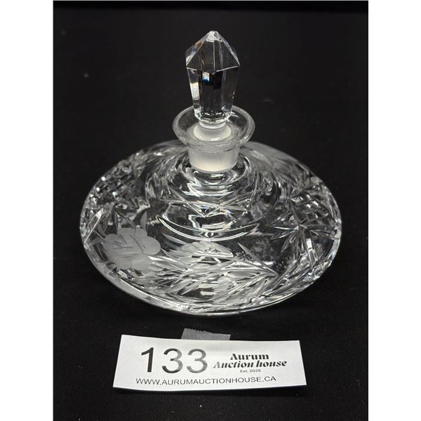 Vintage Cut Crystal Perfume Bottle e