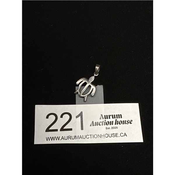 Sterling Silver Turtle Pendant