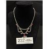 Image 1 : Fabulous Rhinestone Necklace Pink + Clear Stones
