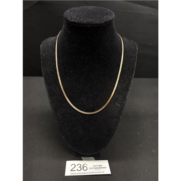 Quality Sterling Herringbone Necklace