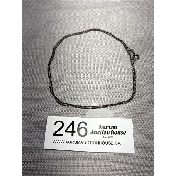 Unusual Italian Sterling Silver Chain