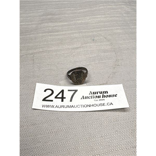 Very Old Sterling Ring w/ Inscription