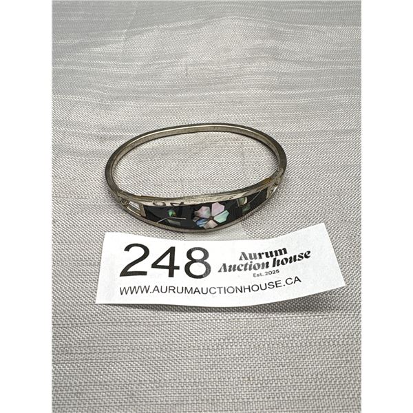 Taxco Shell Inlay Bracelet