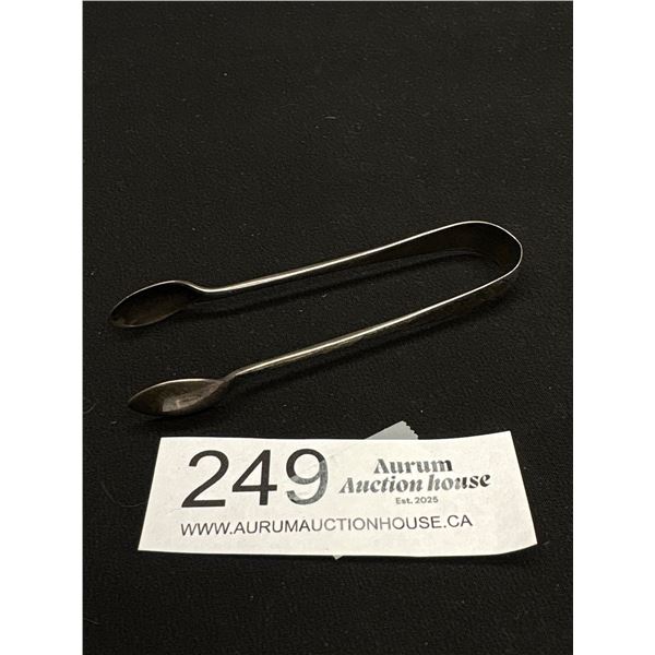 English Sheffield Hallmarked Sterling Tongs