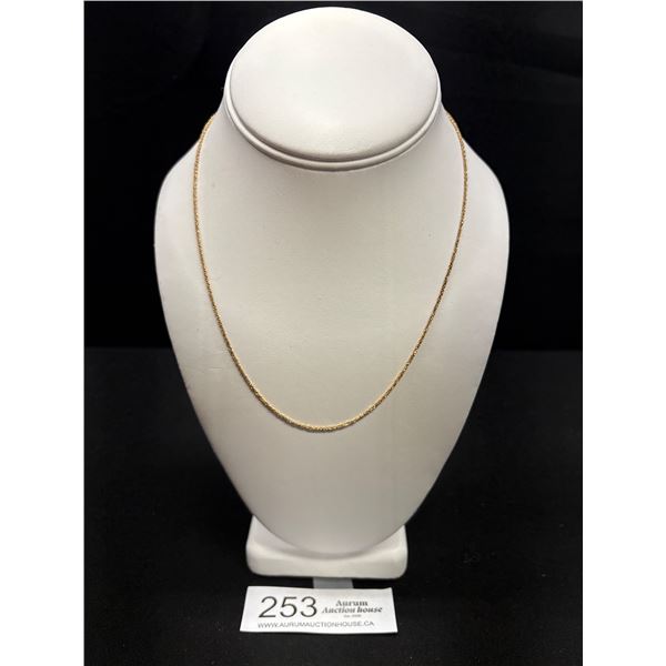 Quality Sterling Necklace (Gold Plated)