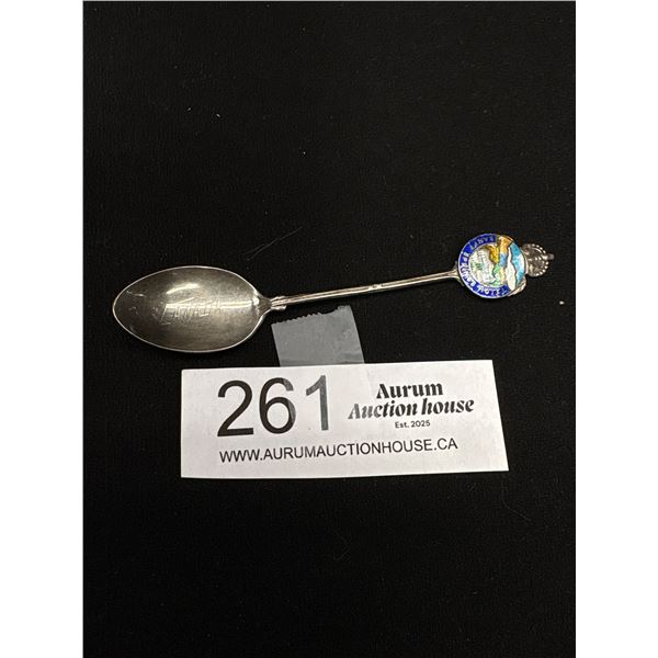 Vintage Banff Springs Hotel Enamel Sterling SpOON