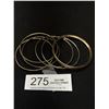 Image 1 : Vintage Gold Plated Bangles, 7 In Total