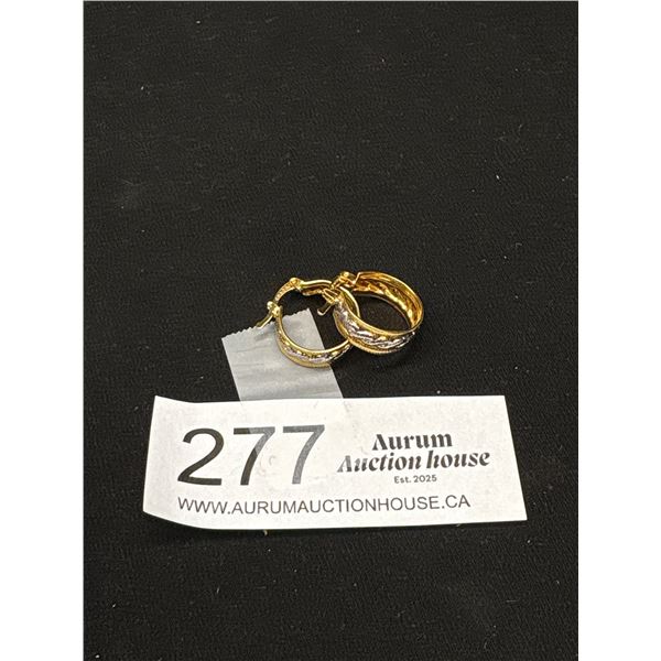 Pair of 18k Gold Plated Craco Earrings