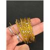 Image 2 : 18 Gold Plated Bangles, Small Wrist Size