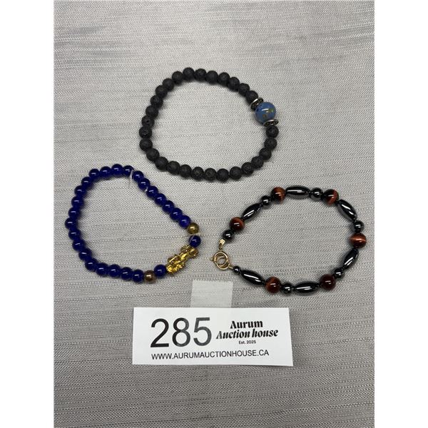 3 Various Beads Bracelets