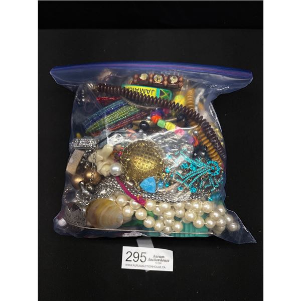 Large Bag of Misc Jewelry + Parts