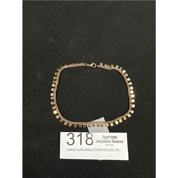 Vintage Gold Plated Bracelet w/ Lot of Various Charms