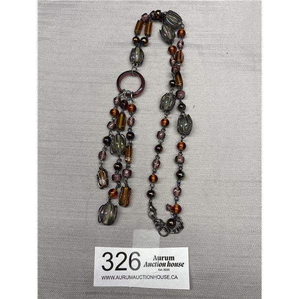 Vintage Glass Beads Necklace