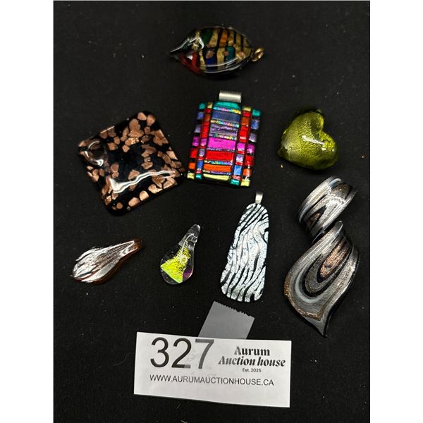 8 Beautiful Glass Pendants