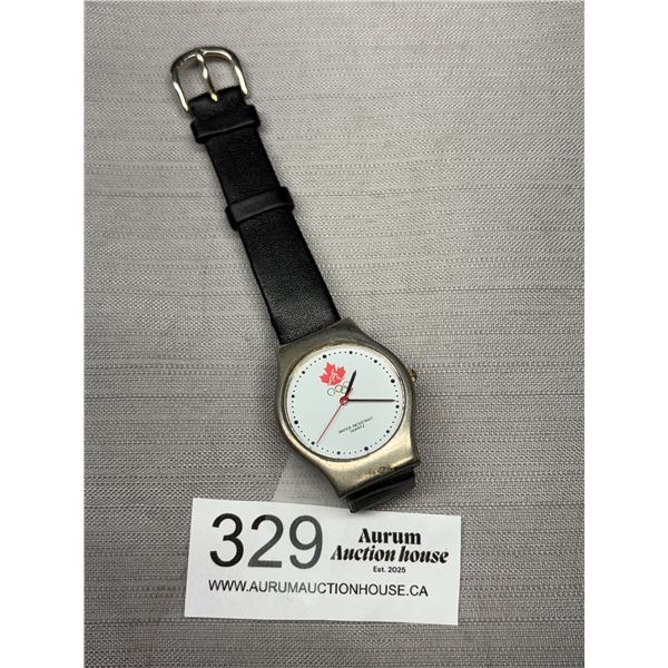 Canada Olympic MacDonald Quartz W atch Water Resistant, Battery Required