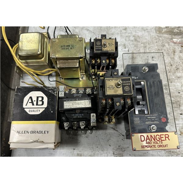 Lot of Misc. Contactors, Circuit Breakers, Transformer Items