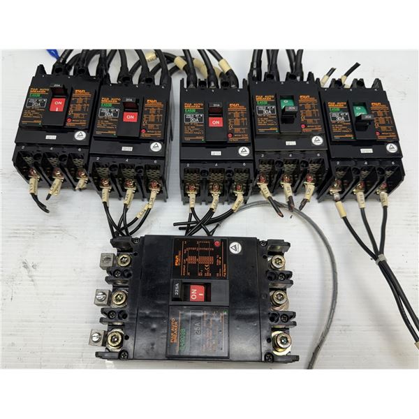 Lot of Fuji Electric Auto Breakers