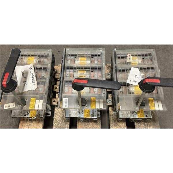 (3) Bussmann #FD600J3 Fused Disconnect Switch w/Fuses