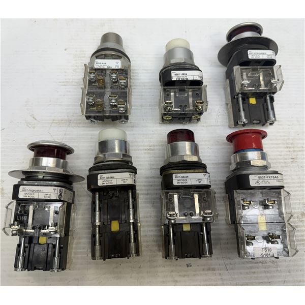 Lot of (7) Allen-Bradley Pushbuttons